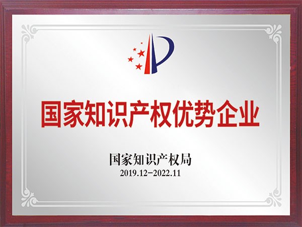 國家知識產權優(yōu)勢企業(yè)